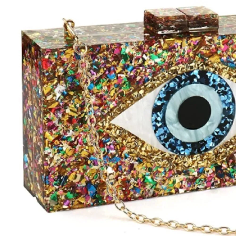 Eye Galaxy Acrylic Purse